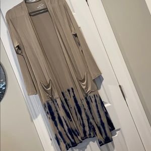 Torrid tie dye hem duster size 2x